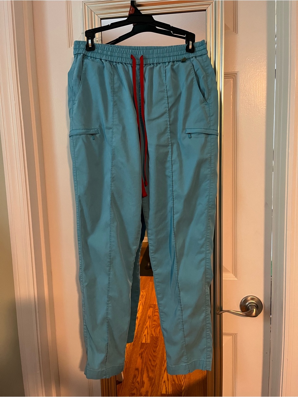 Women’s Island Blue TENCEL Sicily Pintuck Tapered Scrub Pants- Medium
